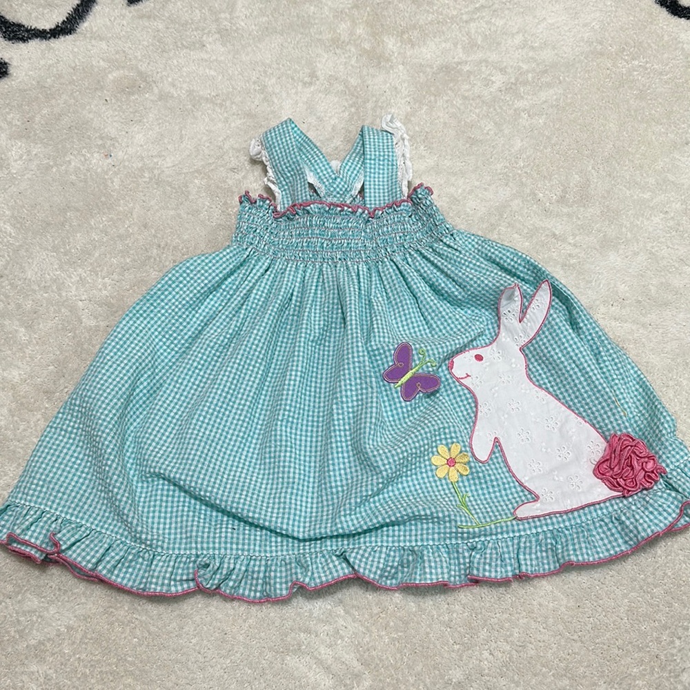 Kids boutique, smocked Easter dress
